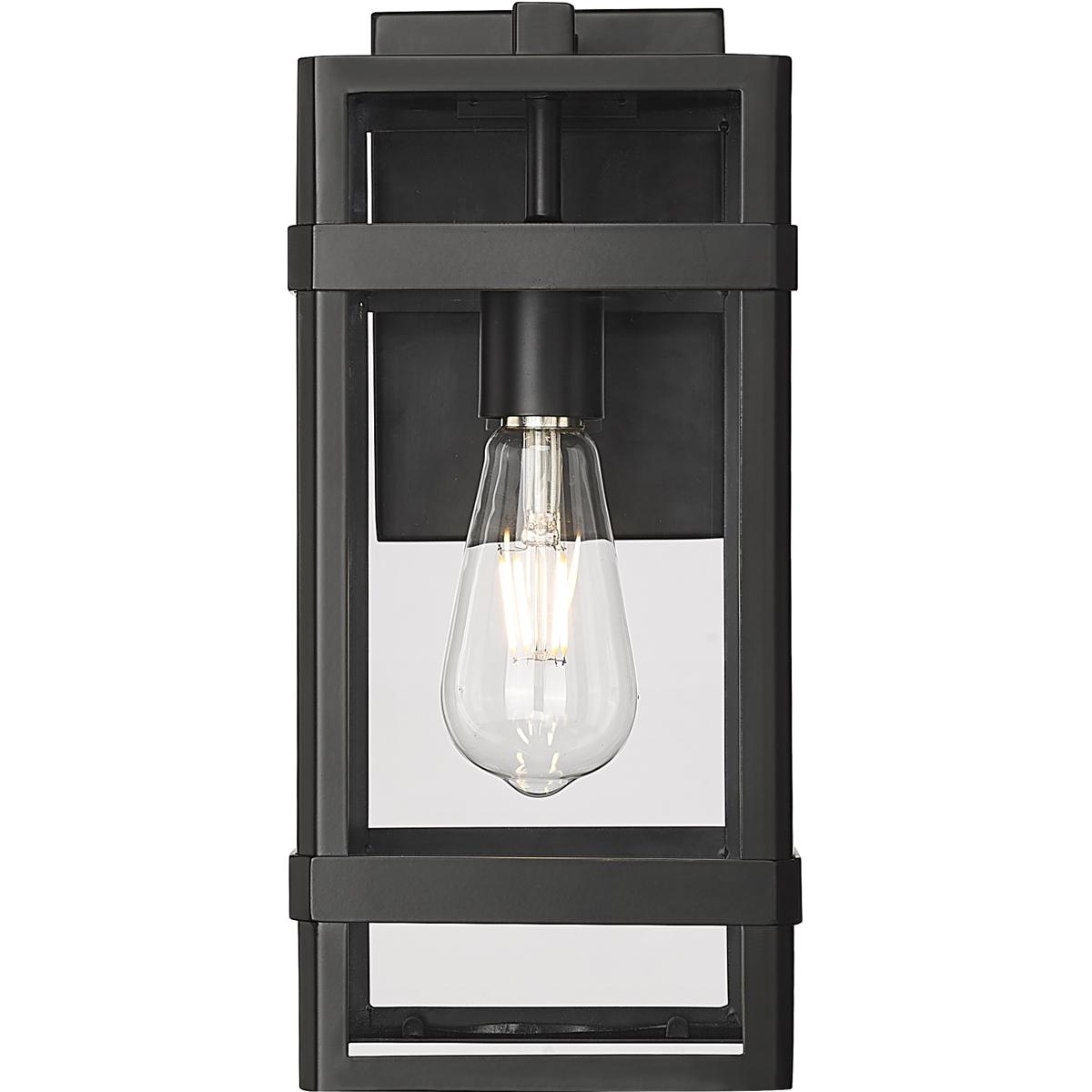 Millennium Lighting 10701-PBK Payton 1 Light 13.75 inch Powder Coated Black Outdoor Wall Sconce